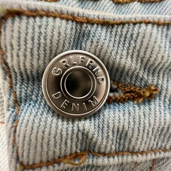 GRLFRND The Helena High Rise Cut Off Premium Denim Shorts Women’s 31 NWT - Picture 4 of 8